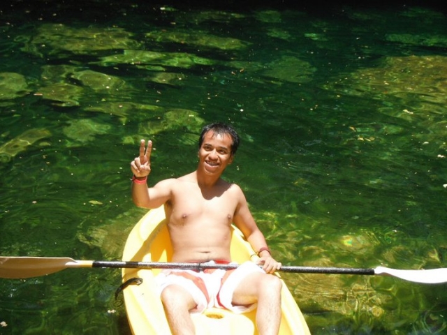  Canoagem em cenote 